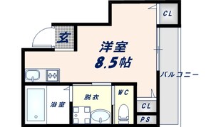 プリッ2α長瀬の物件間取画像